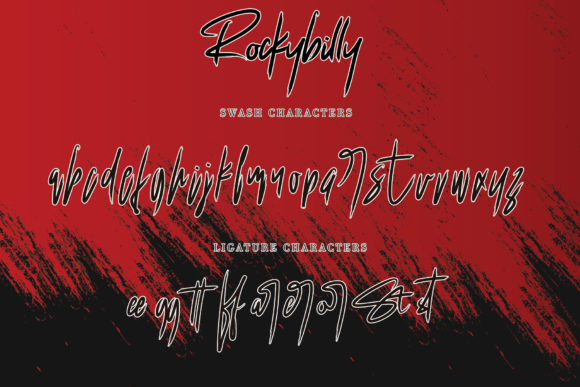 Rockybily Font PNG with transparent background - Preview 6