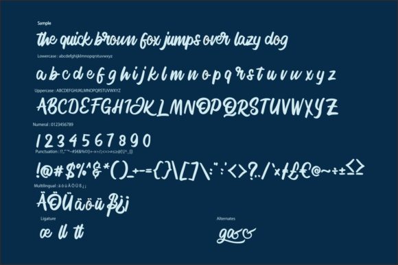 Signlia Font PNG with transparent background - Preview 5
