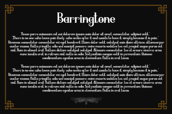 Barringtone Font - Preview 6