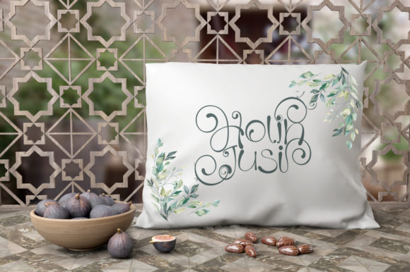Holiland Font PNG with transparent background - Preview 1