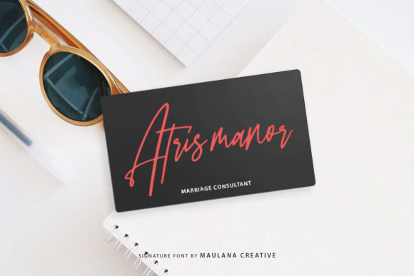 Sattiers Signature Font PNG with transparent background - Preview 2