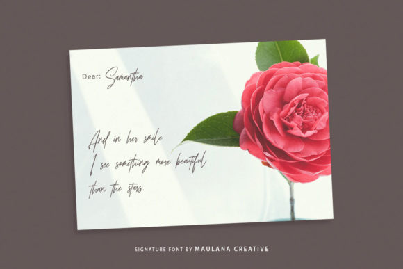 Sattiers Signature Font PNG with transparent background - Preview 5