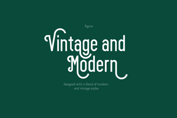 Agron Font - Preview 1