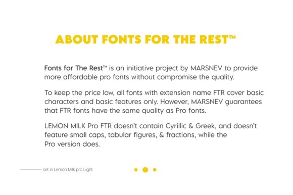 Lemon Milk Pro FTR Font PNG with transparent background - Preview 5