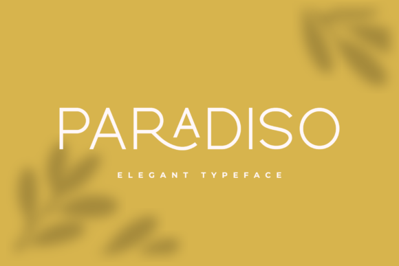 Paradiso Font PNG with transparent background - Preview 1