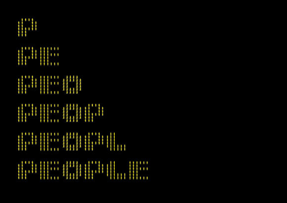 Peoples Font font preview - 1