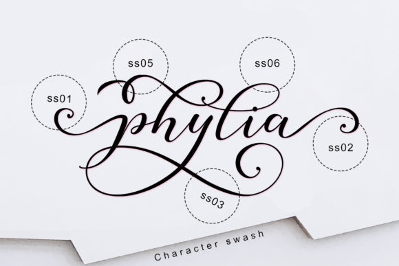 Phylia Font PNG with transparent background - Preview 2