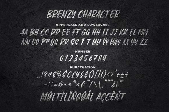 Brenzy Font - Preview 4