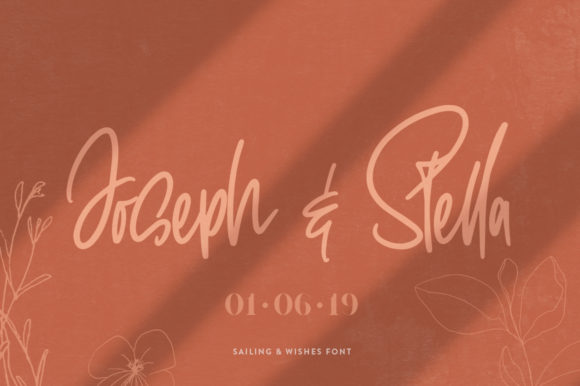 Sailing & Wishes Font PNG with transparent background - Preview 1