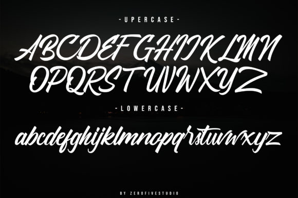 Hattachy Modern Handlettering Font PNG with transparent background - Preview 4