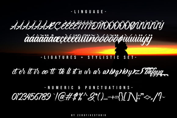 Hattachy Modern Handlettering Font PNG with transparent background - Preview 5