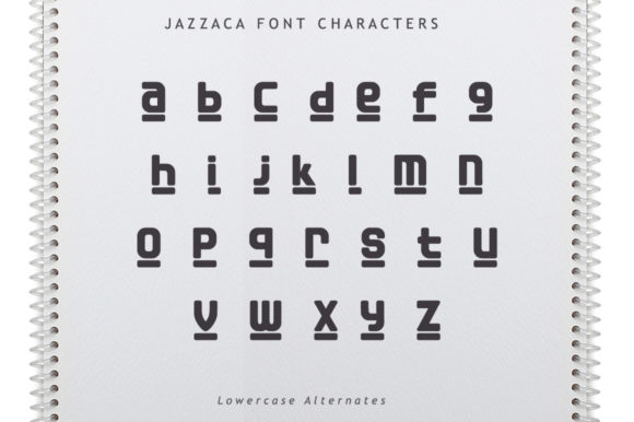 Jazzaca Font PNG with transparent background - Preview 4
