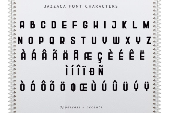 Jazzaca Font PNG with transparent background - Preview 5