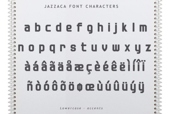 Jazzaca Font PNG with transparent background - Preview 6