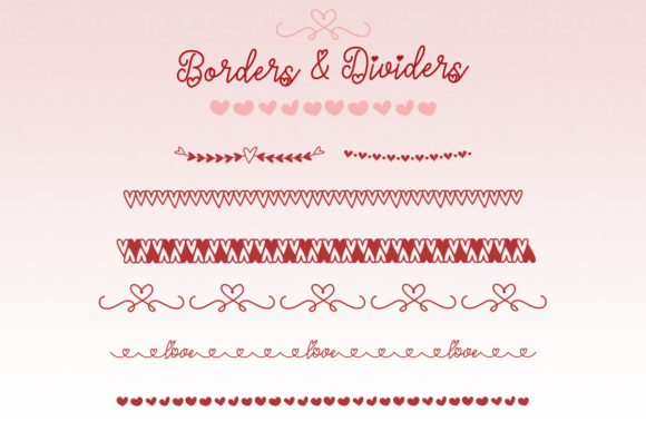 MF Heart Stuff Font PNG with transparent background - Preview 4
