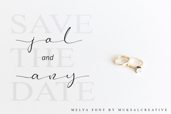 Mellya Font PNG with transparent background - Preview 1
