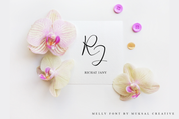 Mellya Font PNG with transparent background - Preview 2