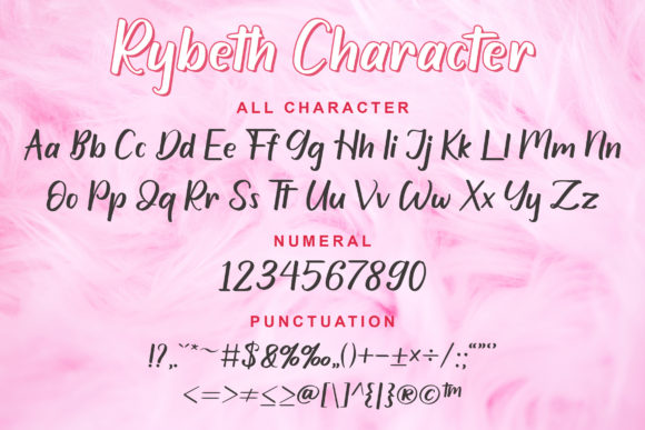 Rybeth Font font preview - 2