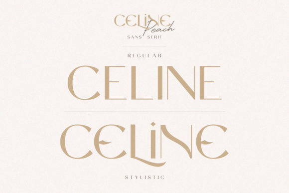 Celine Peach Font - Preview 4