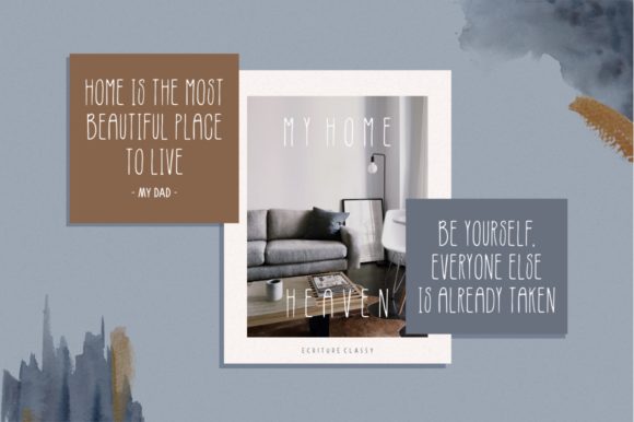 Ecriture Font PNG with transparent background - Preview 1