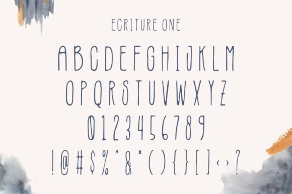 Ecriture Font PNG with transparent background - Preview 5