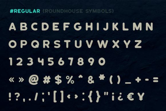 Roundhouse Font PNG with transparent background - Preview 1