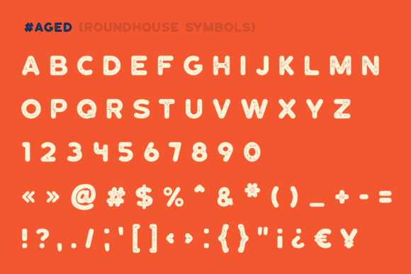 Roundhouse Font PNG with transparent background - Preview 3