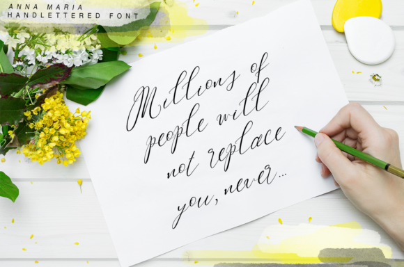 Anna Maria Font PNG with transparent background - Preview 2