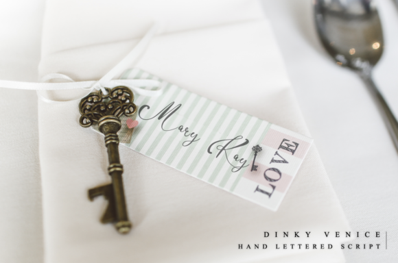 Dinky Venice Font PNG with transparent background - Preview 3