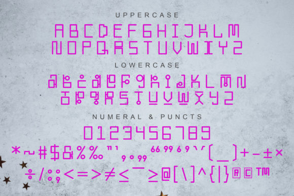 Korean Looks Font PNG with transparent background - Preview 1