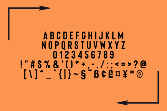 Linemark Font PNG with transparent background - Preview 1