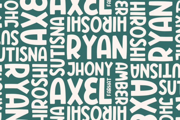 Polers Font PNG with transparent background - Preview 4