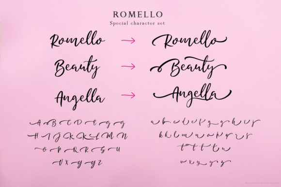 Romello Font font preview - 6