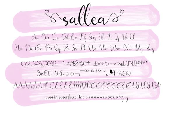 Sallea Font font preview - 5