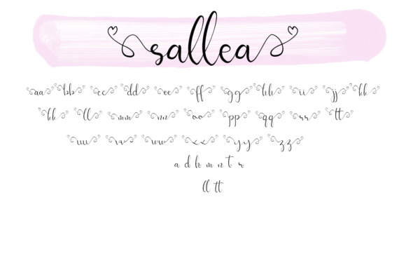Sallea Font font preview - 6