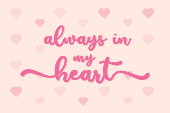 Heart Font - Preview 2