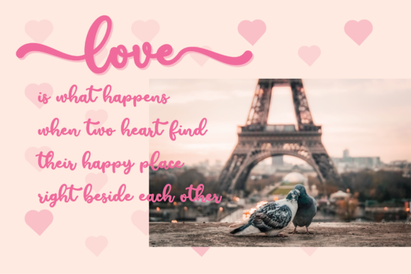 Heart Font - Preview 3
