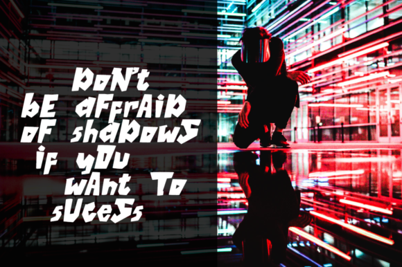 Matrixoid Font PNG with transparent background - Preview 3
