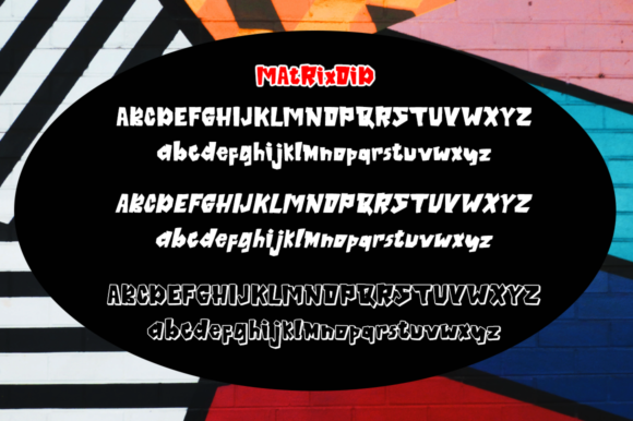 Matrixoid Font PNG with transparent background - Preview 5