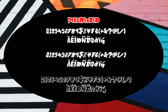 Matrixoid Font PNG with transparent background - Preview 6