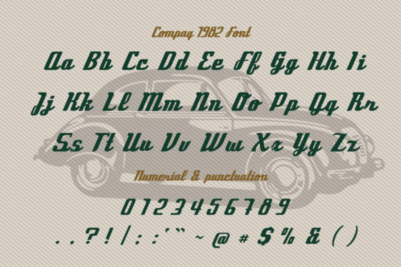 Compaq 1980 Font - Preview 1