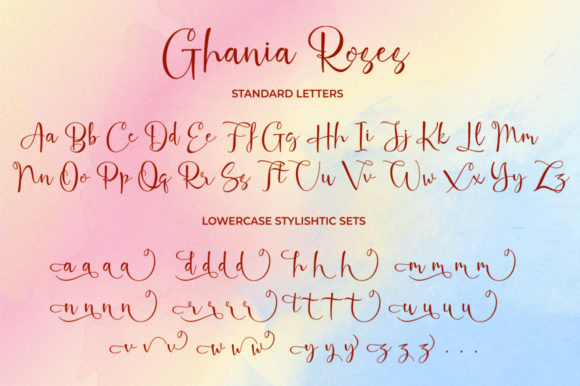 Ghania Roses Font - Preview 5