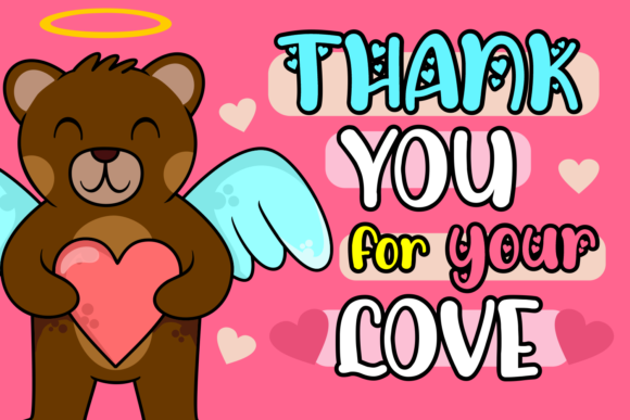 Lova Bear Font PNG with transparent background - Preview 6
