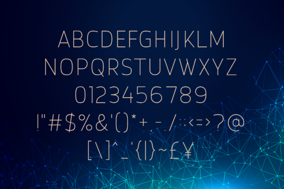 Browncode Thin Font - Preview 1