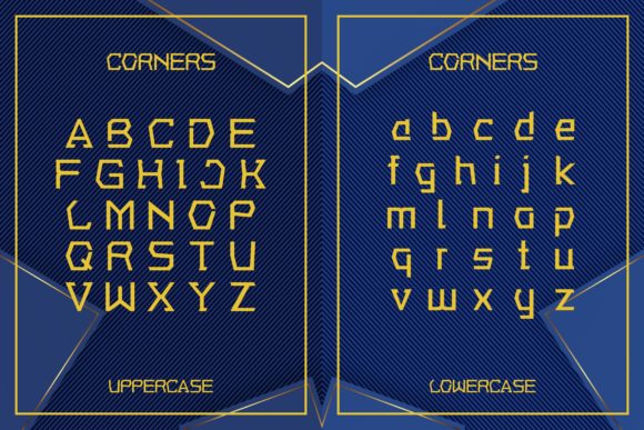 Corners Font - Preview 1