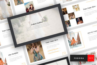 Preview of Fedora - Fashion PowerPoint Template fashion presentation template