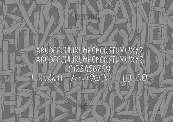 French Fries Font - Preview 2