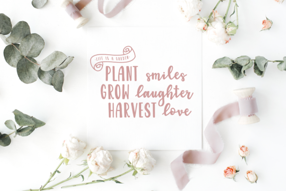 Garden Fancy Duo Font font preview - 4