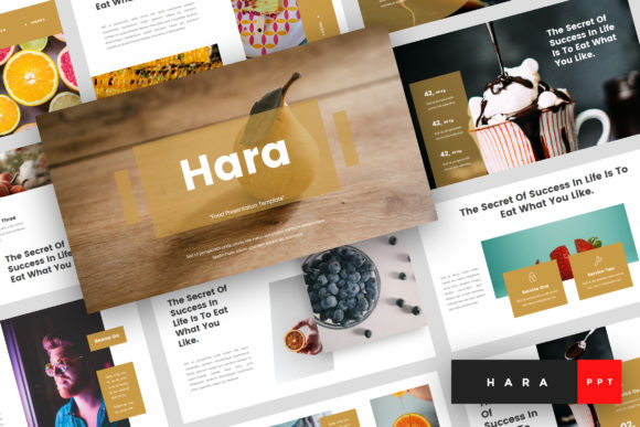 Preview of Hara - Food PowerPoint Template food presentation template