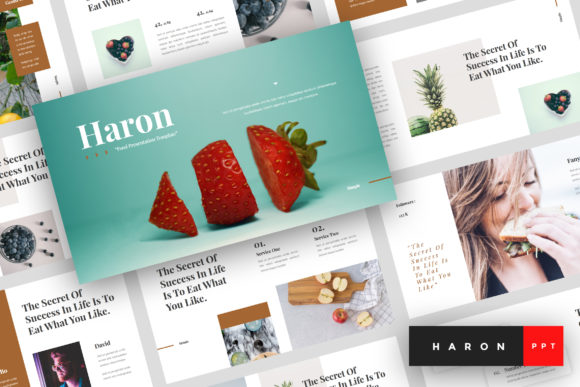 Preview of Haron - Food PowerPoint Template food presentation template